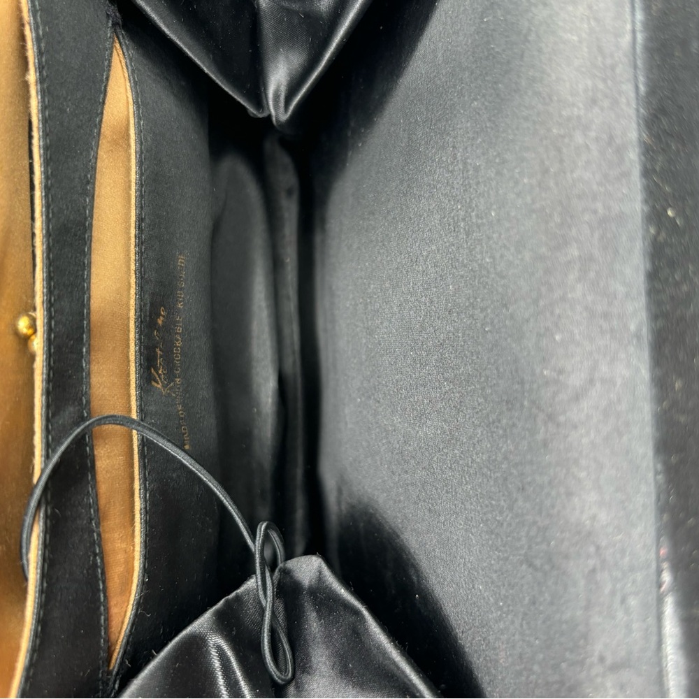 Black Velvet Koret Evening Bag with Attached Change Purse - Picture 6 of 6